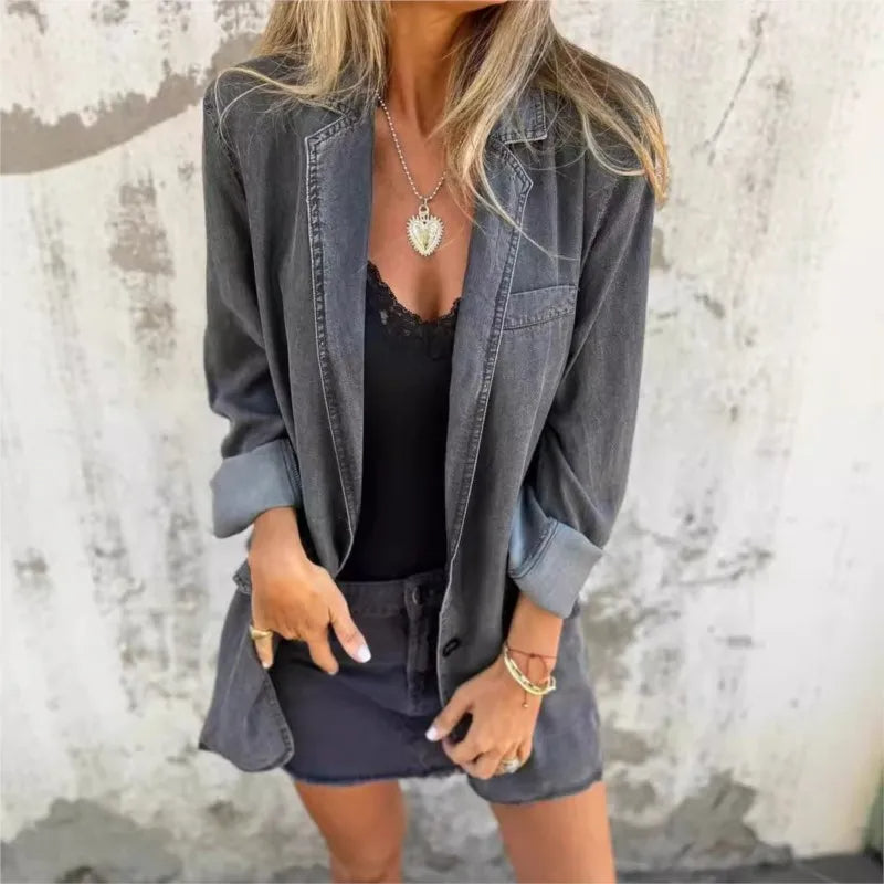 Mira Rive Femme Veste en Jean